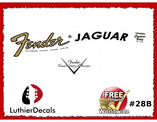 Fender Jaguar Guitar Decal #28b